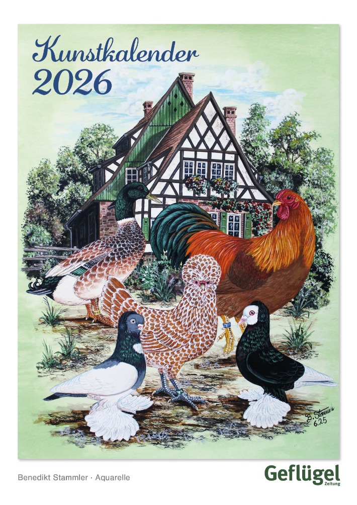 Kunstkalender Geflügel 2026